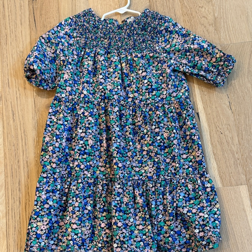 Floral Blue Kids Dress